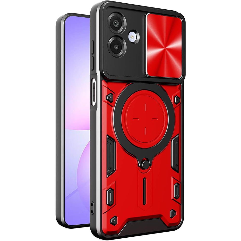 Custodia per Samsung Galaxy A07 4G A075, Techsuit, CamGuard Pro, Rossa