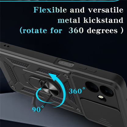 Case for Samsung Galaxy A08 4G A085 / A07 5G A076, Techsuit, CamShield, Black