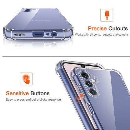 Case for Samsung Galaxy A10 A105, Techsuit, Shockproof Clear, Transparent