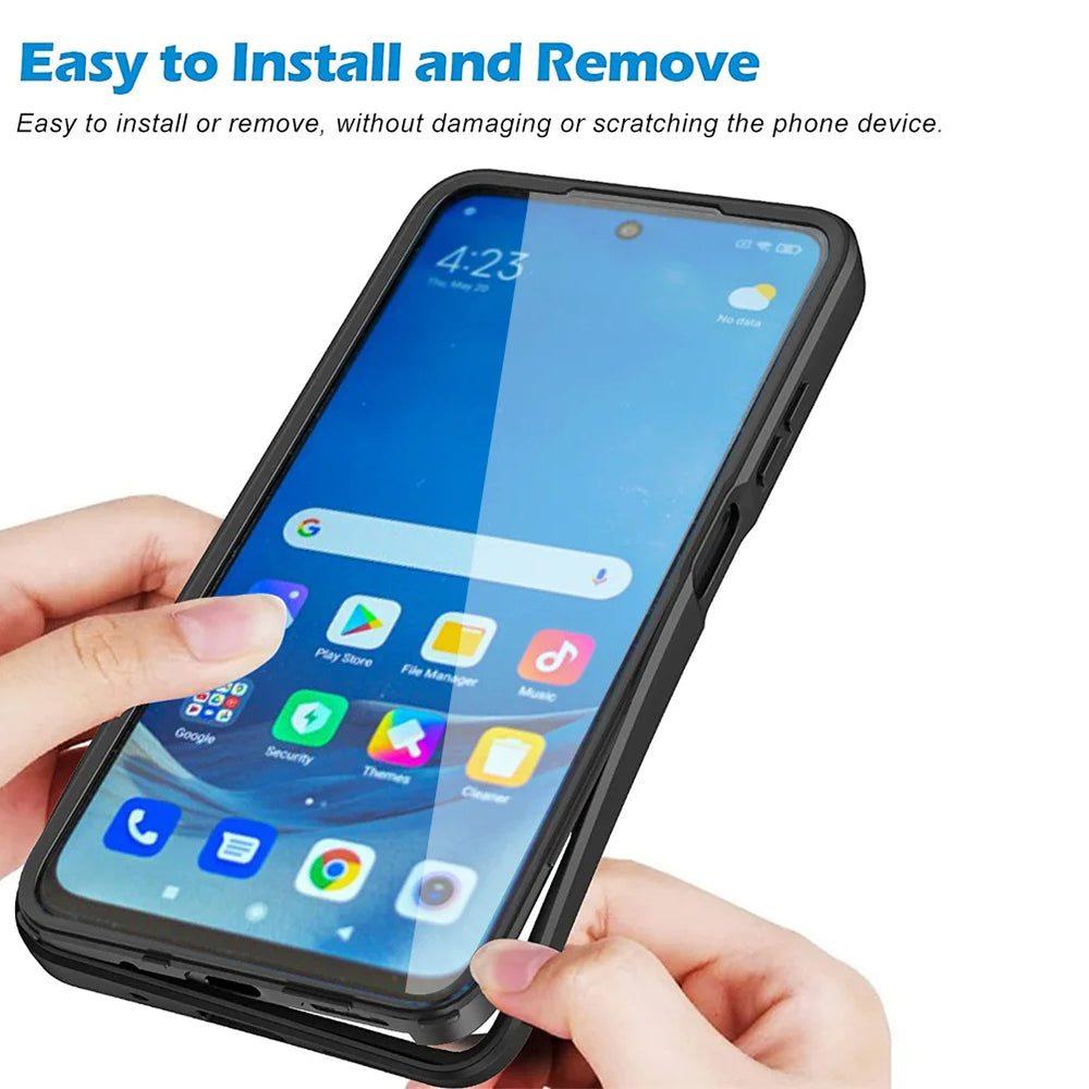 Custodia per Samsung Galaxy A12 A125, Techsuit, ColorVerse 360, Nera