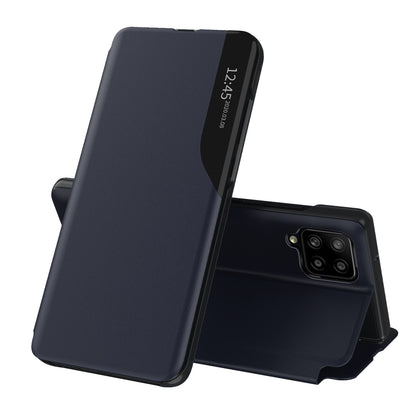 Custodia per Samsung Galaxy A12 Nacho A127 / A12 A125, Techsuit, eFold, Blu Scuro