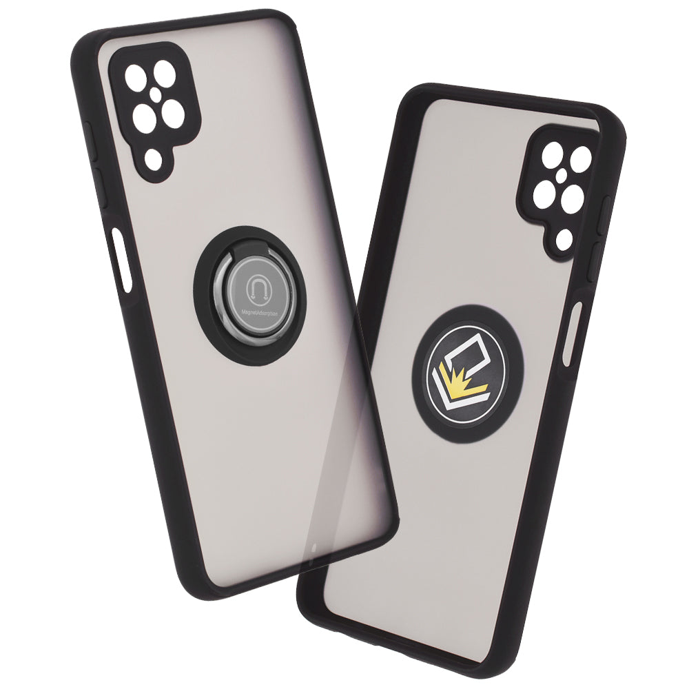 Custodia per Samsung Galaxy A12 Nacho A127 / A12 A125, Techsuit, Glinth, Nera