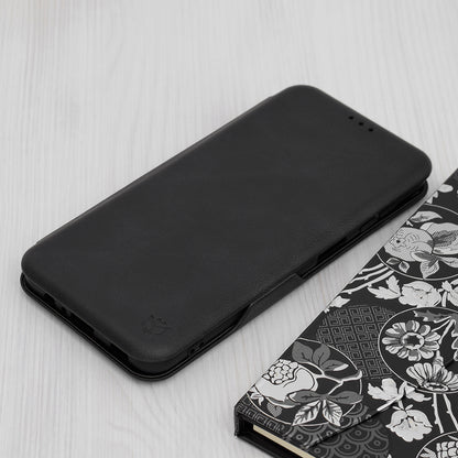 Custodia per Samsung Galaxy A12 Nacho A127 / A12 A125, Techsuit, Safe Wallet Plus, Nera
