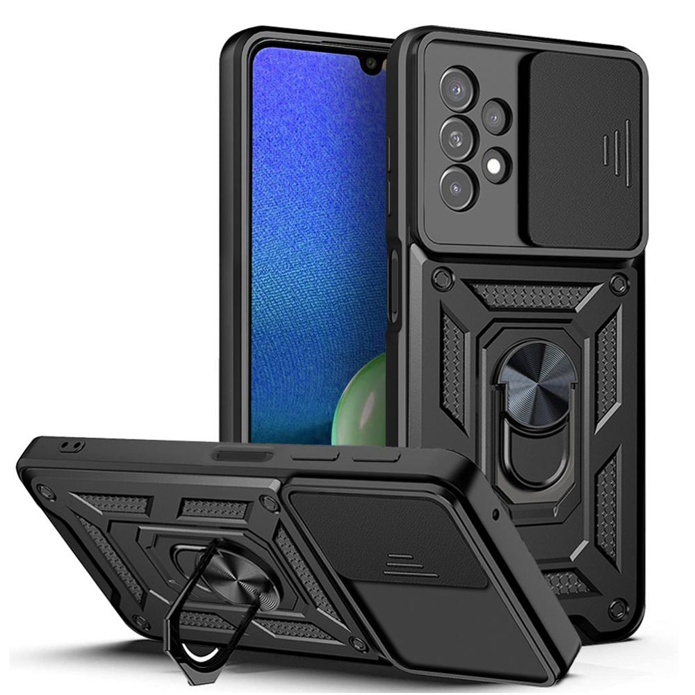 Custodia per Samsung Galaxy A13 A135, Techsuit, CamShield, Nera