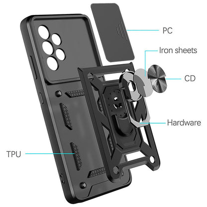 Custodia per Samsung Galaxy A13 A135, Techsuit, CamShield, Nera