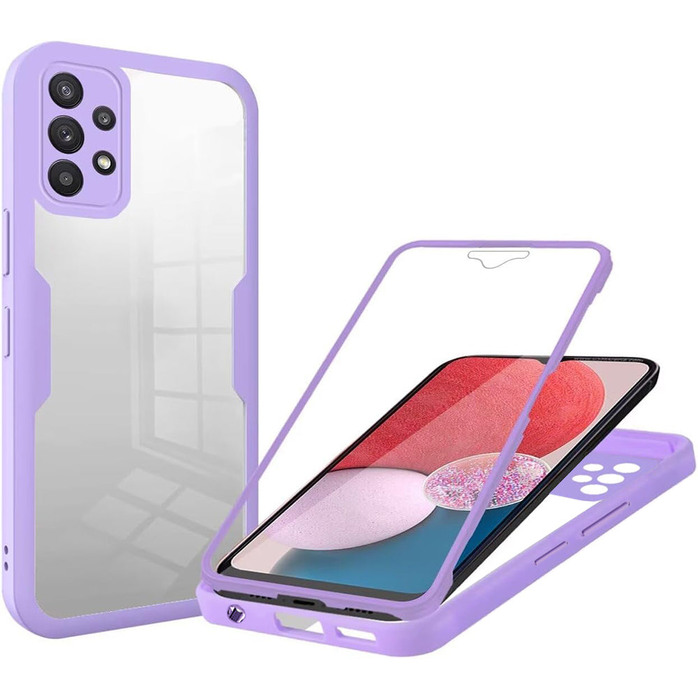 Custodia per Samsung Galaxy A13 A135, Techsuit, ColorVerse 360, Viola