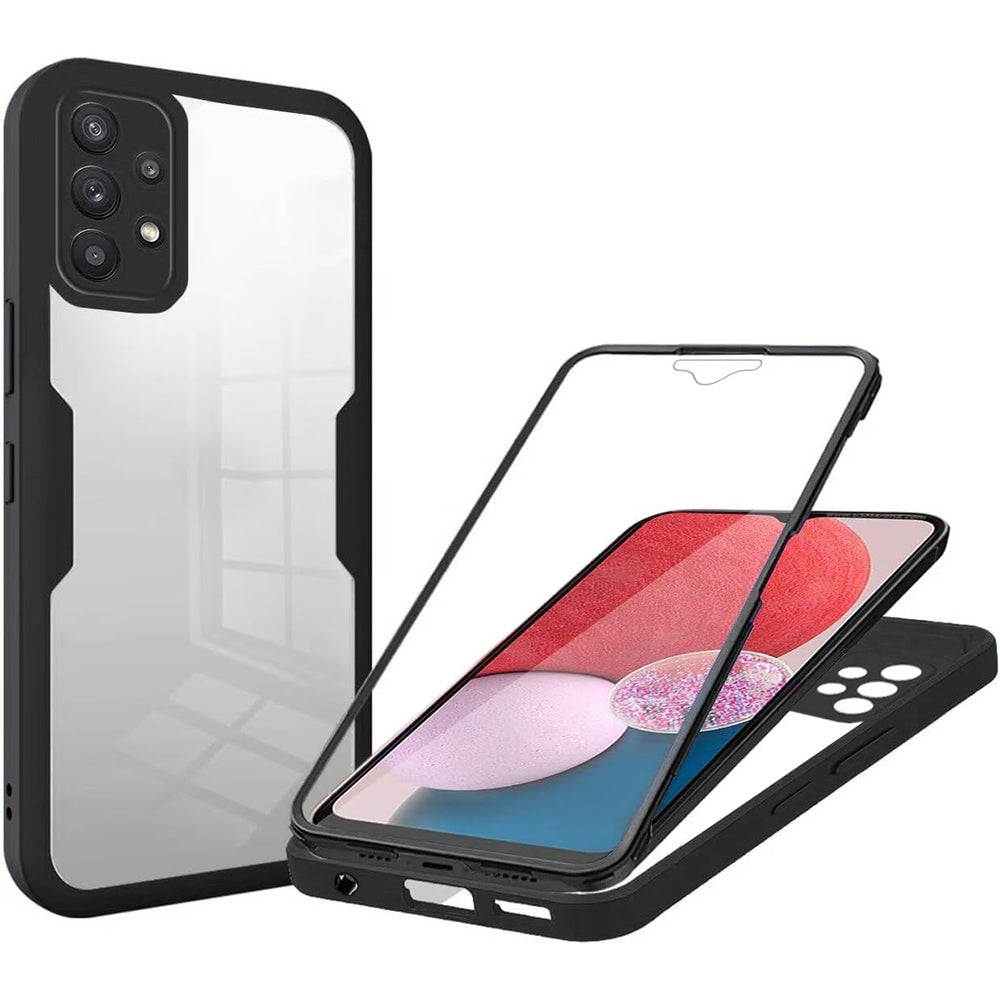 Custodia per Samsung Galaxy A13 A135, Techsuit, ColorVerse 360, Nera