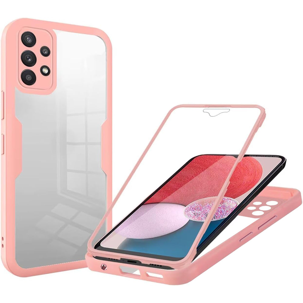 Custodia per Samsung Galaxy A13 A135, Techsuit, ColorVerse 360, Rosa