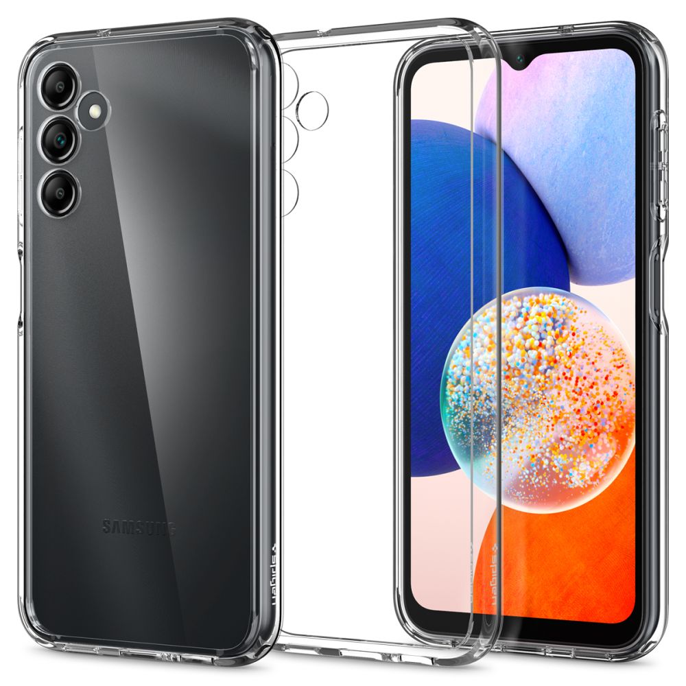 Custodia per Samsung Galaxy A14 5G A146, Spigen, Ultra Hybrid, Trasparente
