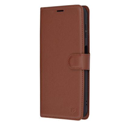 Custodia per Samsung Galaxy A14 A145 / A14 5G A146, Techsuit, Leather Folio, Marrone