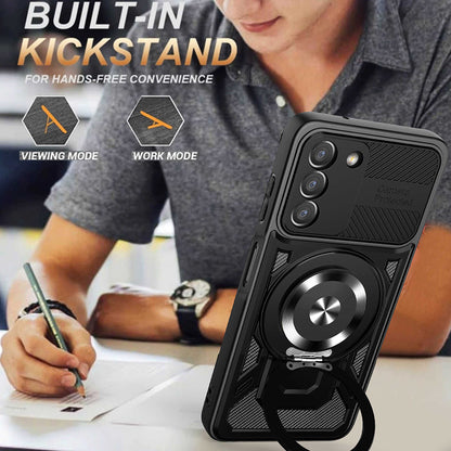 Case for Samsung Galaxy A14 A145 / A14 5G A146, Techsuit, RuggedCam, Black