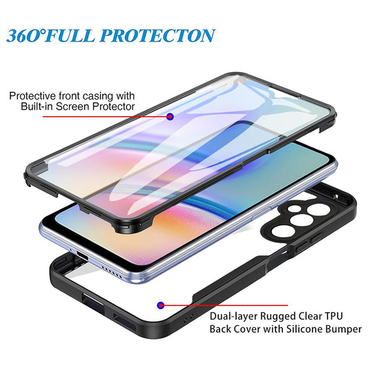 Custodia per Samsung Galaxy A15 5G A156 / A15 A155, Techsuit, ColorVerse 360, Nera
