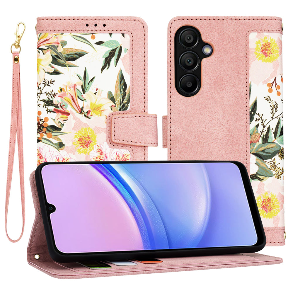Custodia per Samsung Galaxy A15 5G A156 / A15 A155, Techsuit, FlipCraft, Rosa