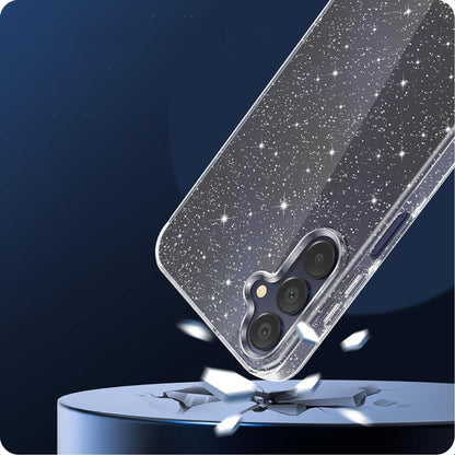 Custodia per Samsung Galaxy A15 5G A156 / A15 A155, Techsuit, SparkleSkin, Trasparente