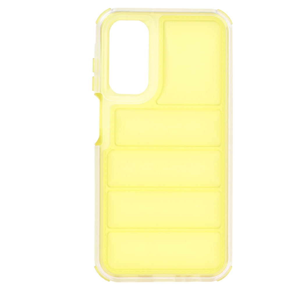 Custodia per Samsung Galaxy A15 5G A156 / A15 A155, Techsuit, Wave Shield, Gialla