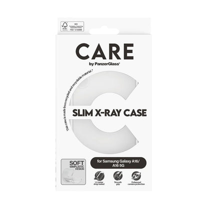 Custodia per Samsung Galaxy A16 4G A165, PanzerGlass, Fashionable Care, Trasparente