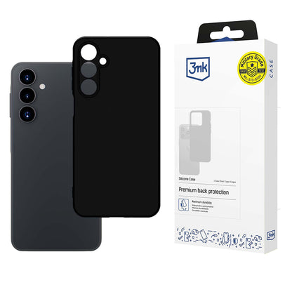 Custodia per Samsung Galaxy A16 5G A166 / A16 4G A165, 3MK, Silicone, Nera