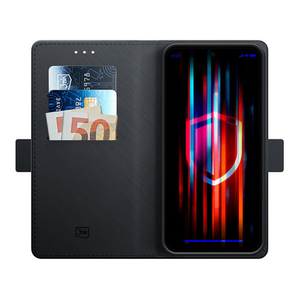 Custodia per Samsung Galaxy A16 5G A166 / A16 4G A165, 3MK, Wallet, Nera