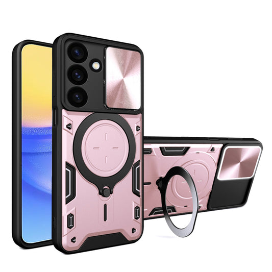 Custodia per Samsung Galaxy A16 5G A166 / A16 4G A165, Techsuit, CamGuard Pro, Rosa Dorato