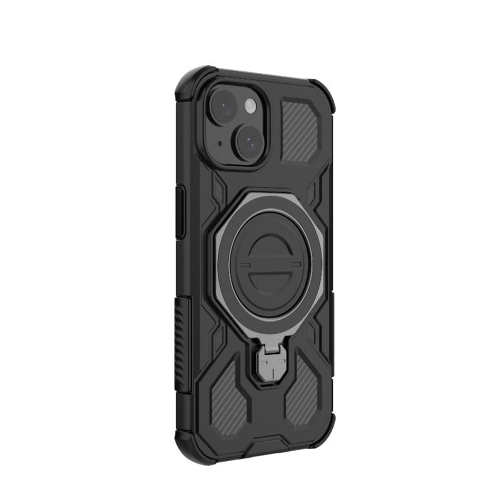 Custodia per Samsung Galaxy A16 5G A166 / A16 4G A165, Techsuit, Carbon Shield Pro, Nera