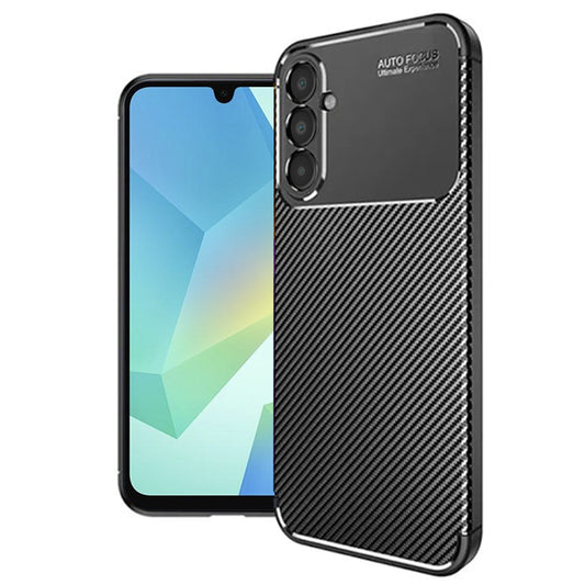 Custodia per Samsung Galaxy A16 5G A166 / A16 4G A165, Techsuit, CarbonFiber, Nera