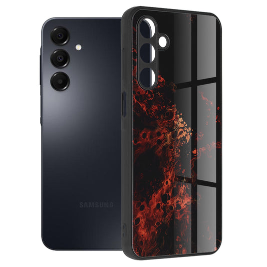 Custodia per Samsung Galaxy A16 5G A166 / A16 4G A165, Techsuit, Glaze, Rossa