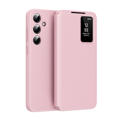 Custodia per Samsung Galaxy A16 5G A166 / A16 4G A165, Techsuit, SmartView, Rosa