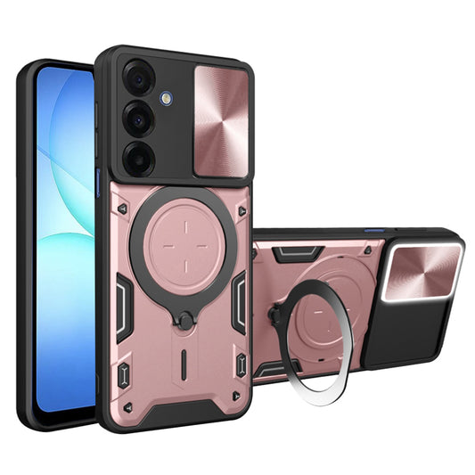 Custodia per Samsung Galaxy A17 5G, Techsuit, CamGuard Pro, Rosa Dorato
