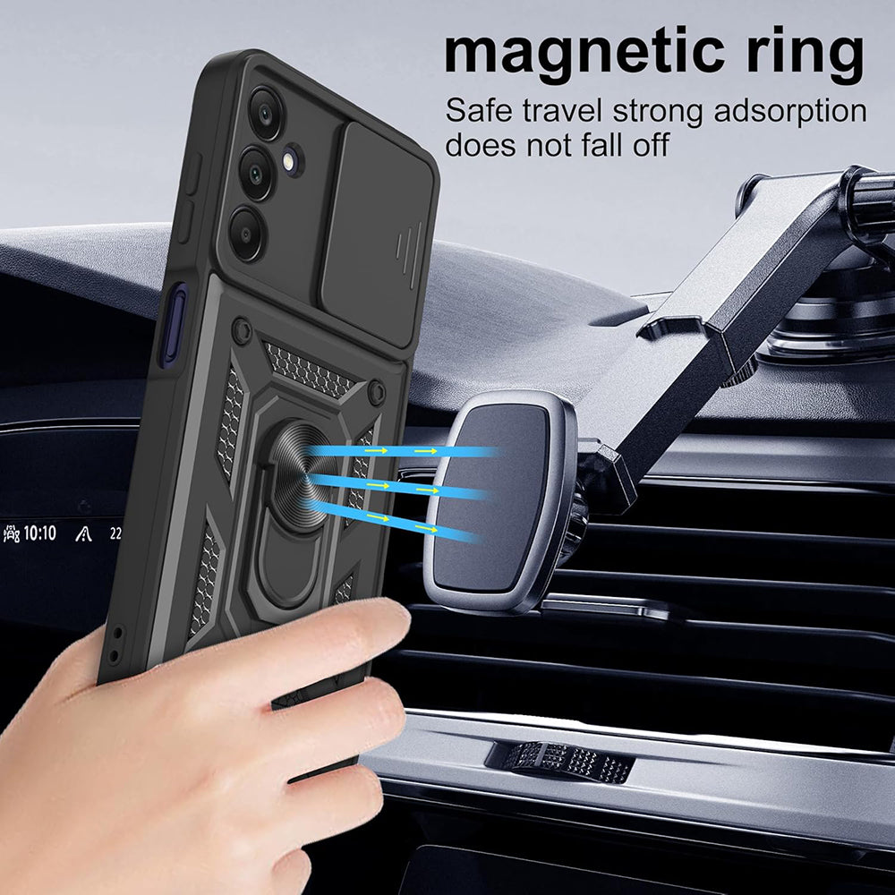 Custodia per Samsung Galaxy A17 5G, Techsuit, CamShield, Nera
