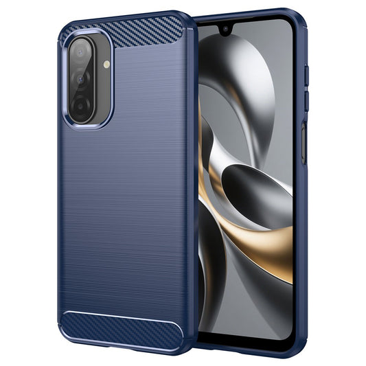 Custodia per Samsung Galaxy A17 5G, Techsuit, Carbonio, Blu