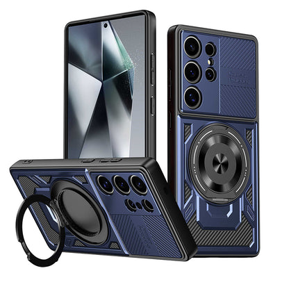 Custodia per Samsung Galaxy A17 5G, Techsuit, RuggedCam, Blu