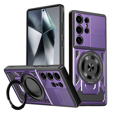 Custodia per Samsung Galaxy A17 5G, Techsuit, RuggedCam, Viola