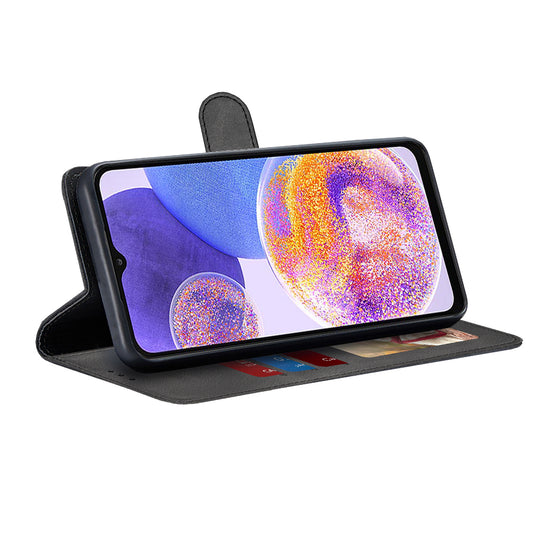 Custodia per Samsung Galaxy A23 5G A236 / A23 A235, Techsuit, Diary Book, Nera