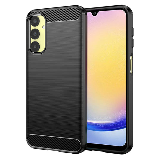Custodia per Samsung Galaxy A25 A256, Techsuit, Carbonio, Nera