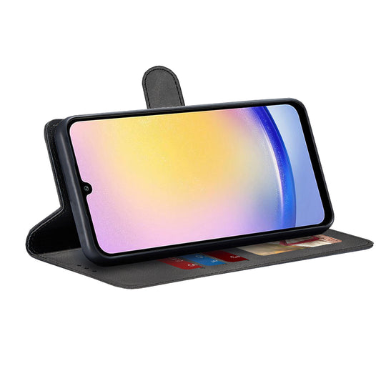 Custodia per Samsung Galaxy A25 A256, Techsuit, Diary Book, Nera