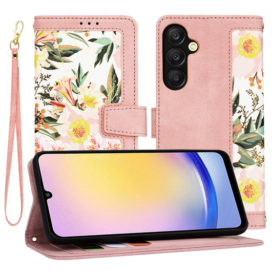 Custodia per Samsung Galaxy A25 A256, Techsuit, FlipCraft, Rosa