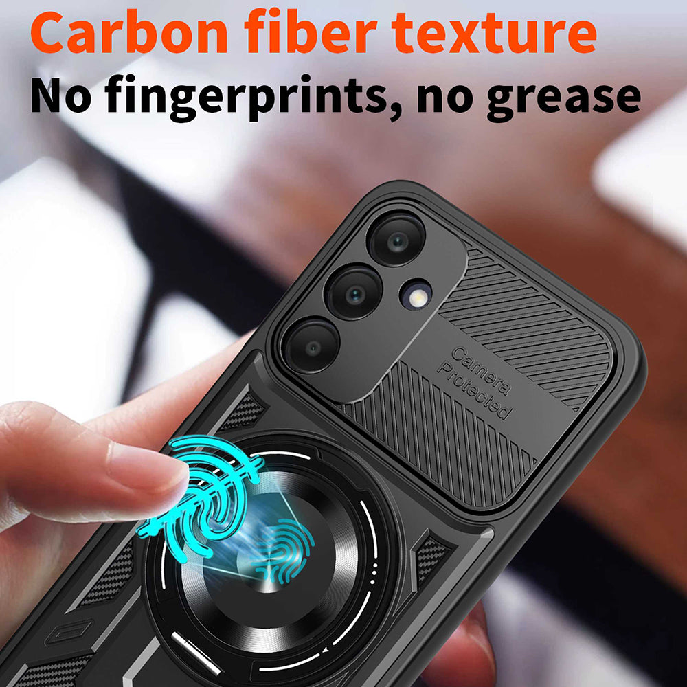 Custodia per Samsung Galaxy A25 A256, Techsuit, RuggedCam, Blu