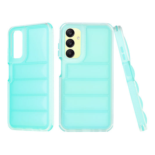 Custodia per Samsung Galaxy A25 A256, Techsuit, Wave Shield, Turchese