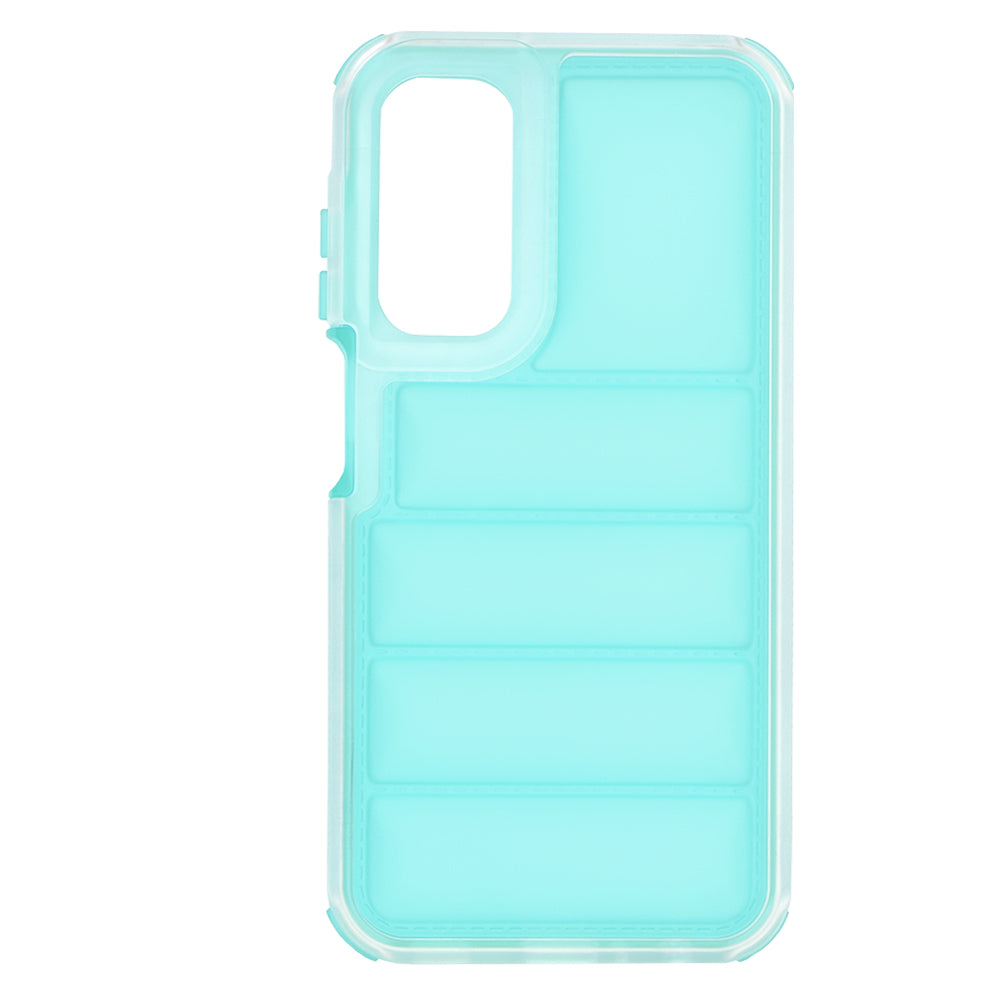 Custodia per Samsung Galaxy A25 A256, Techsuit, Wave Shield, Turchese