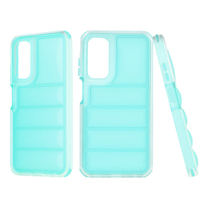 Custodia per Samsung Galaxy A25 A256, Techsuit, Wave Shield, Turchese