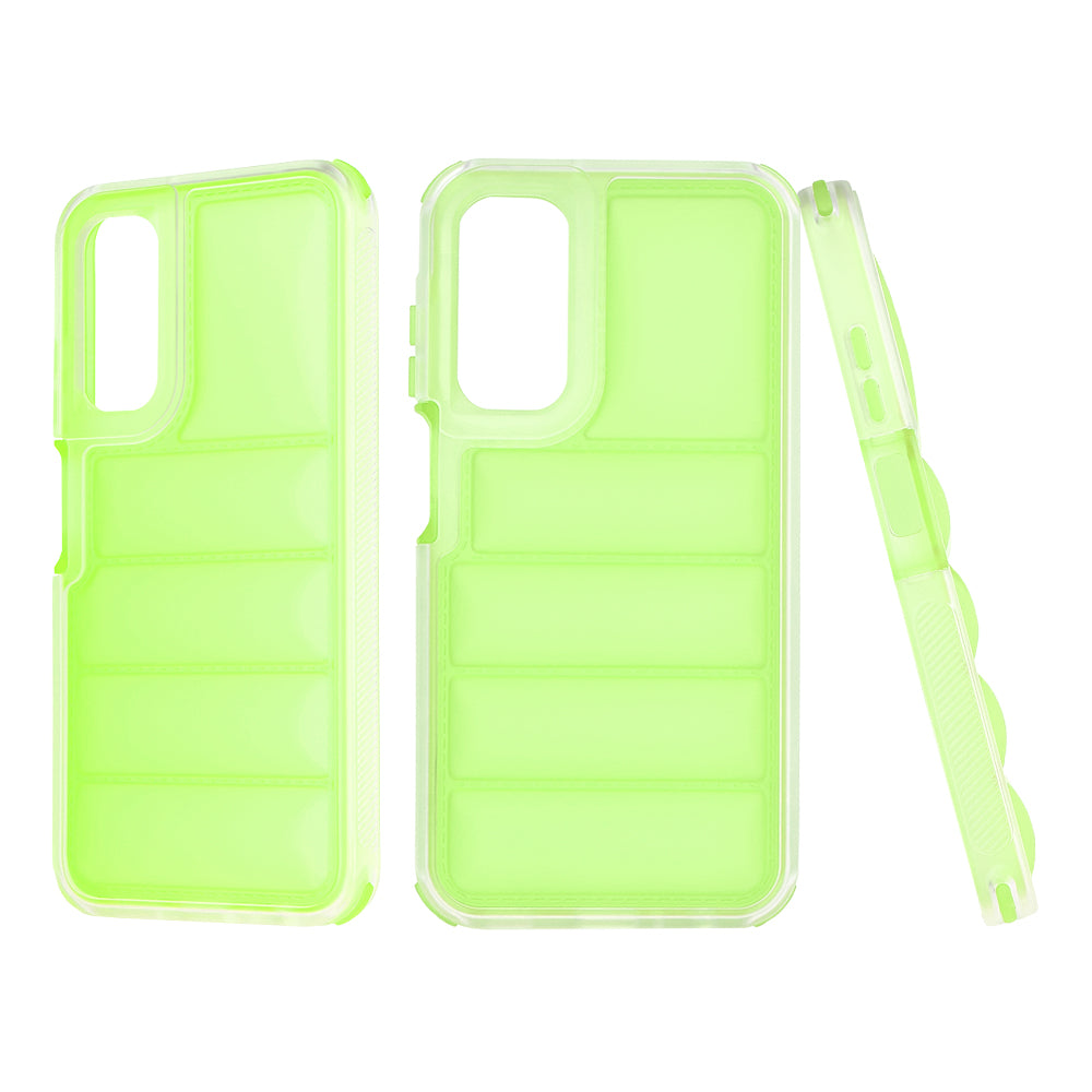 Custodia per Samsung Galaxy A25 A256, Techsuit, Wave Shield, Verde