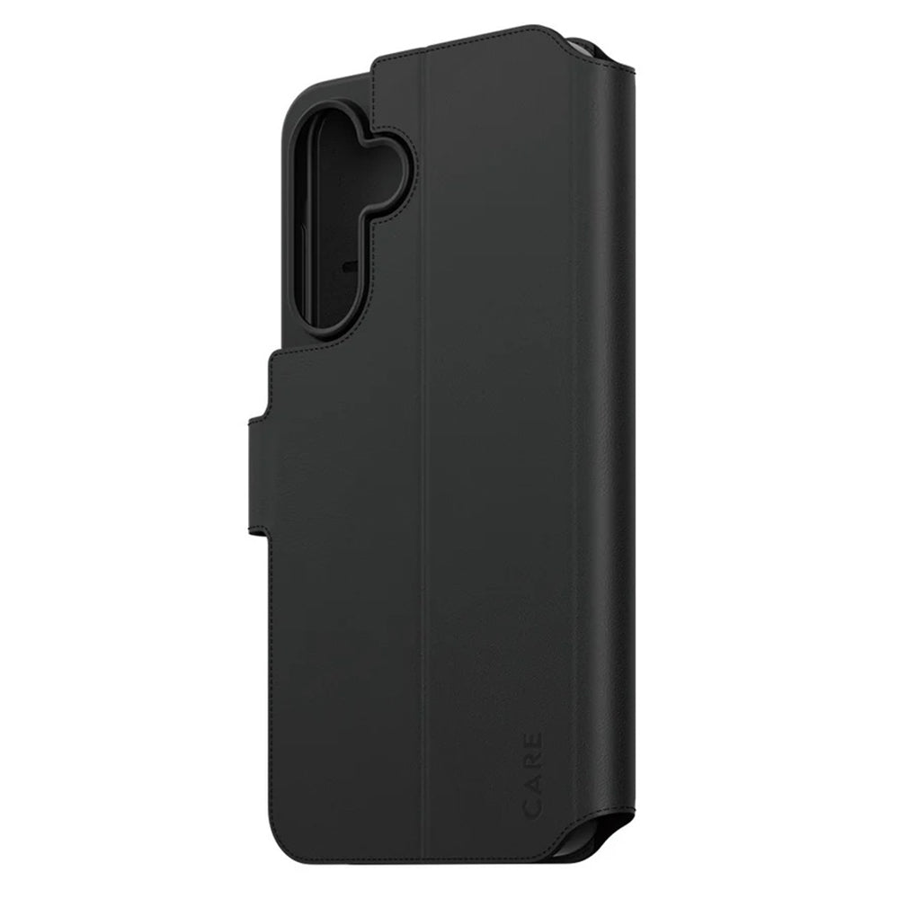 Custodia per Samsung Galaxy A26 A266, PanzerGlass, Care Feature Kickstand Wallet, Nera