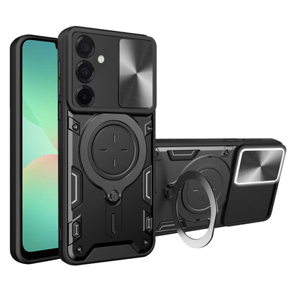 Custodia per Samsung Galaxy A26 A266, Techsuit, CamGuard Pro, Nera
