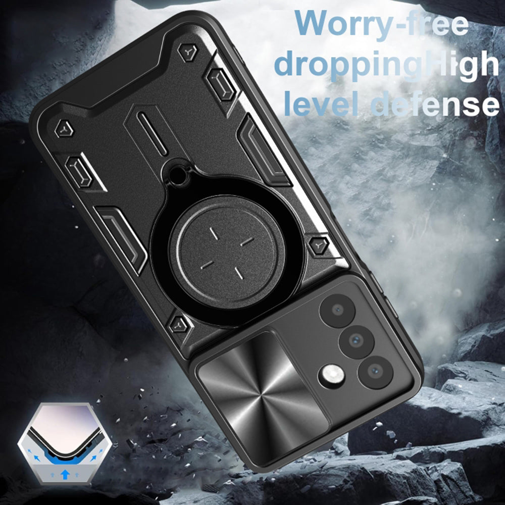 Custodia per Samsung Galaxy A26 A266, Techsuit, CamGuard Pro, Nera