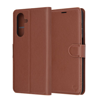 Custodia per Samsung Galaxy A26 A266, Techsuit, Leather Folio, Marrone