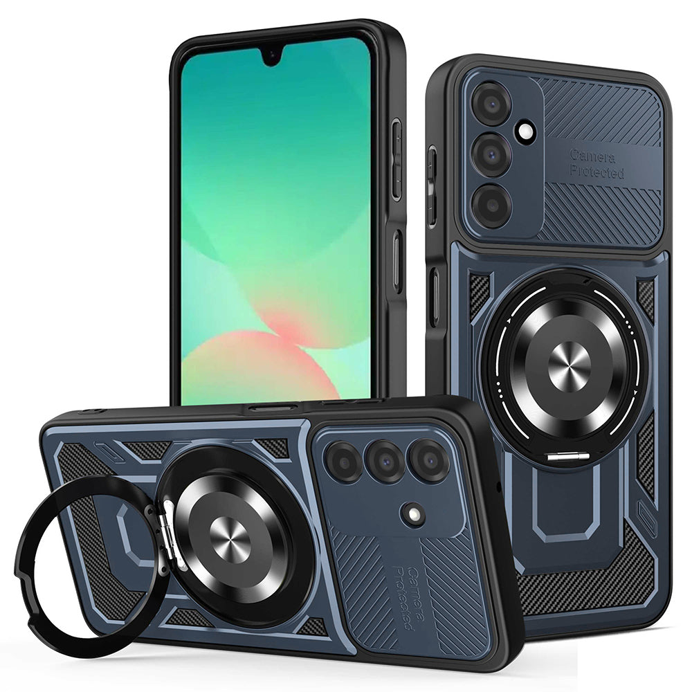 Case for Samsung Galaxy A26 A266, Techsuit, RuggedCam, Blue