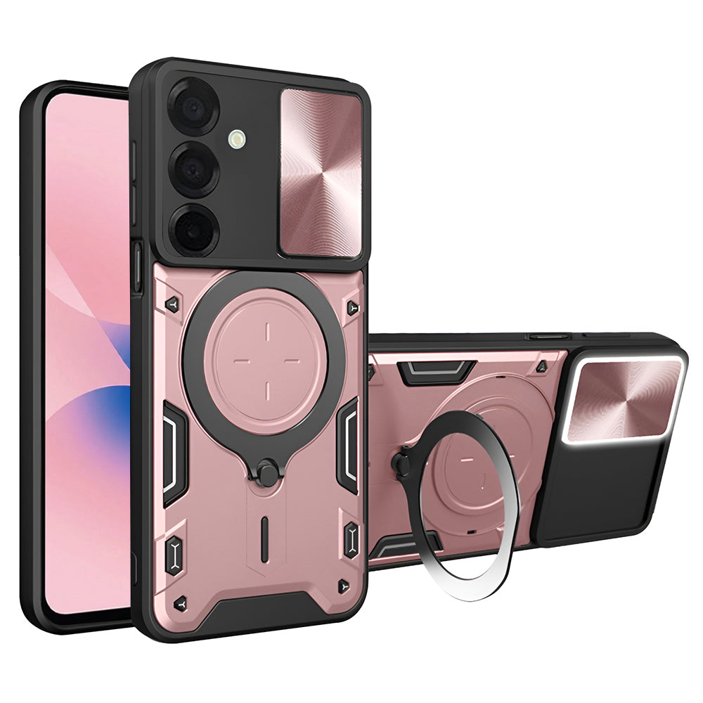 Custodia per Samsung Galaxy A27 5G, Techsuit, CamGuard Pro, Rosa Dorato