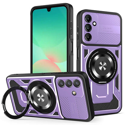 Custodia per Samsung Galaxy A27 5G, Techsuit, RuggedCam, Viola