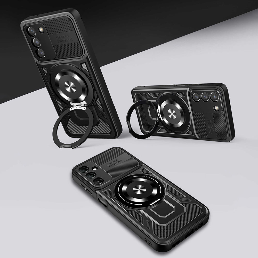Custodia per Samsung Galaxy A27 5G, Techsuit, RuggedCam, Nera