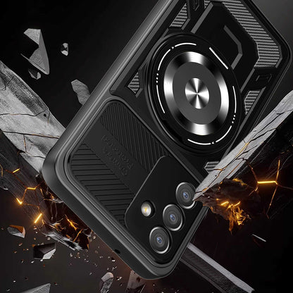 Custodia per Samsung Galaxy A27 5G, Techsuit, RuggedCam, Nera
